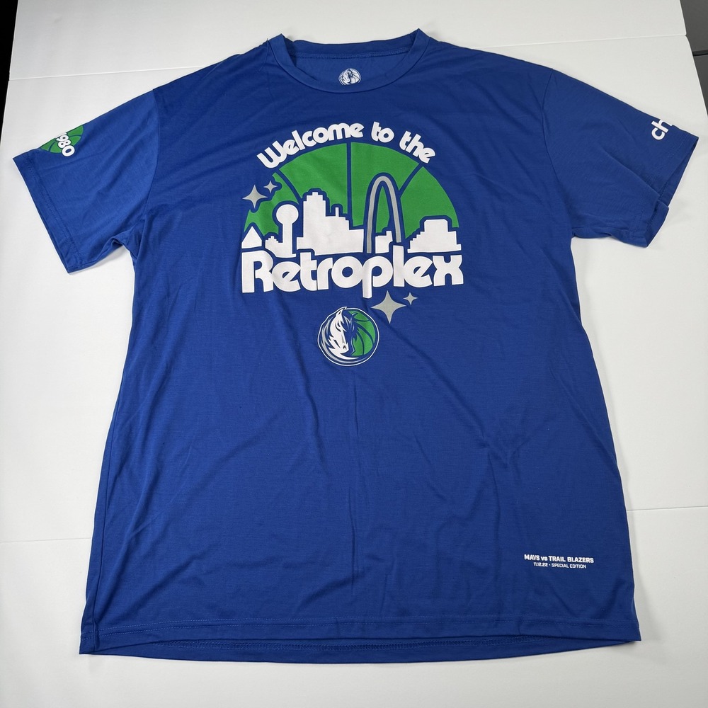 Dallas Mavericks Shirt Mens XL NBA Basketball Retroplex Special Edition 2022